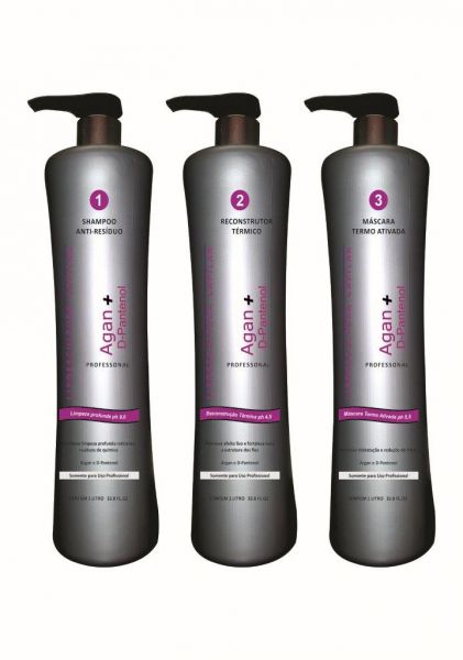 Kit Lipo Escultura Capilar Redutor de volumes 1l 3 passo
